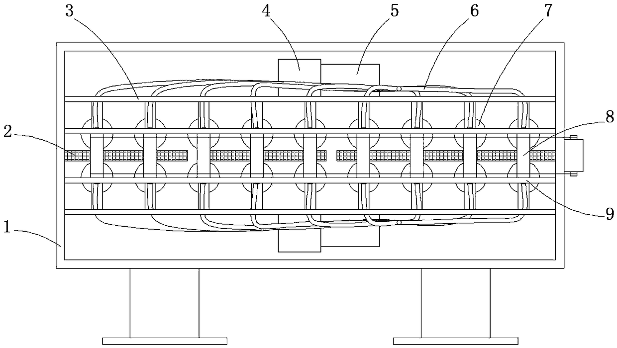 Plate drying device for furniture production