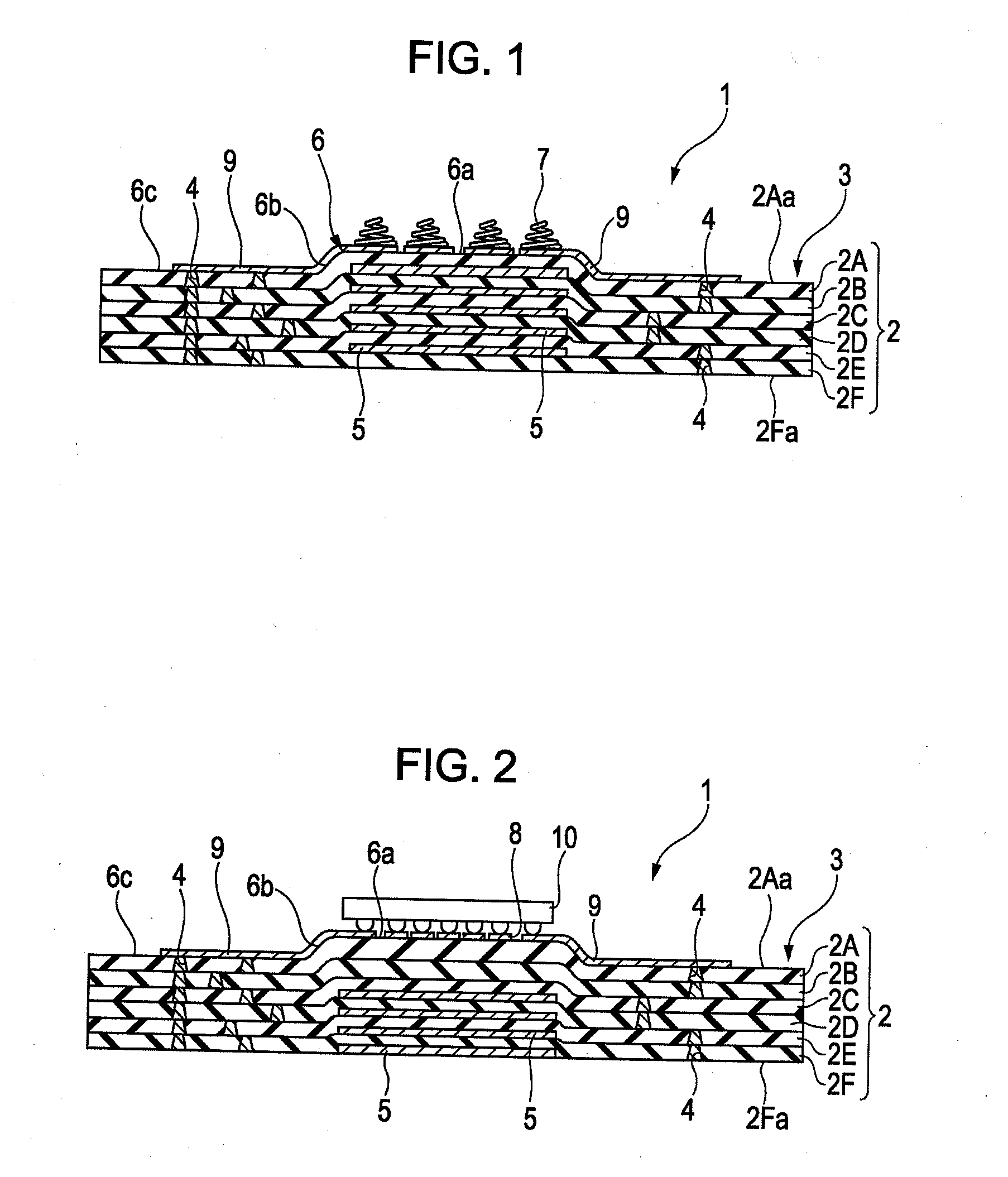 Multilayer ceramic circuit board having protruding portion and method for manufacturing the same