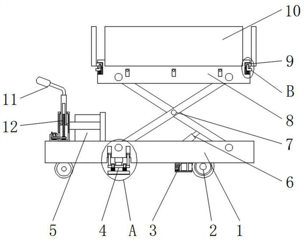 Free lifting device for logistics carrying