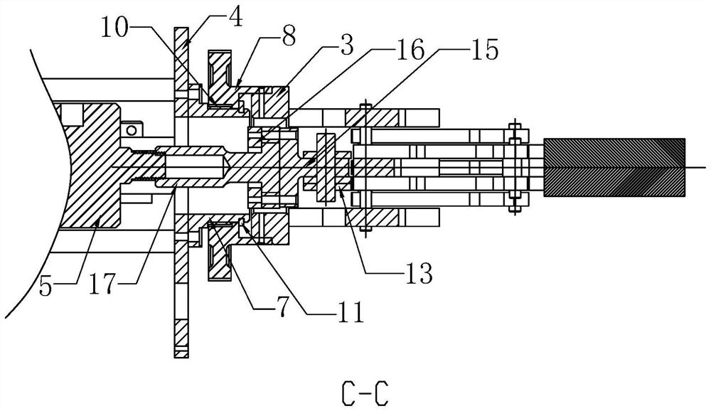 Clamping device with rotating mechanism