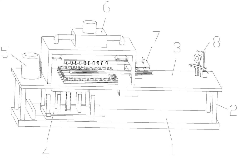 A pc/abs trolley case shell blister molding device and molding process