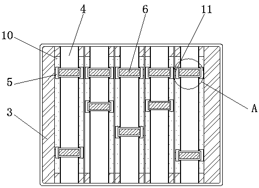 Storing device with function of conveniently fixing tubular materials and for civil engineering