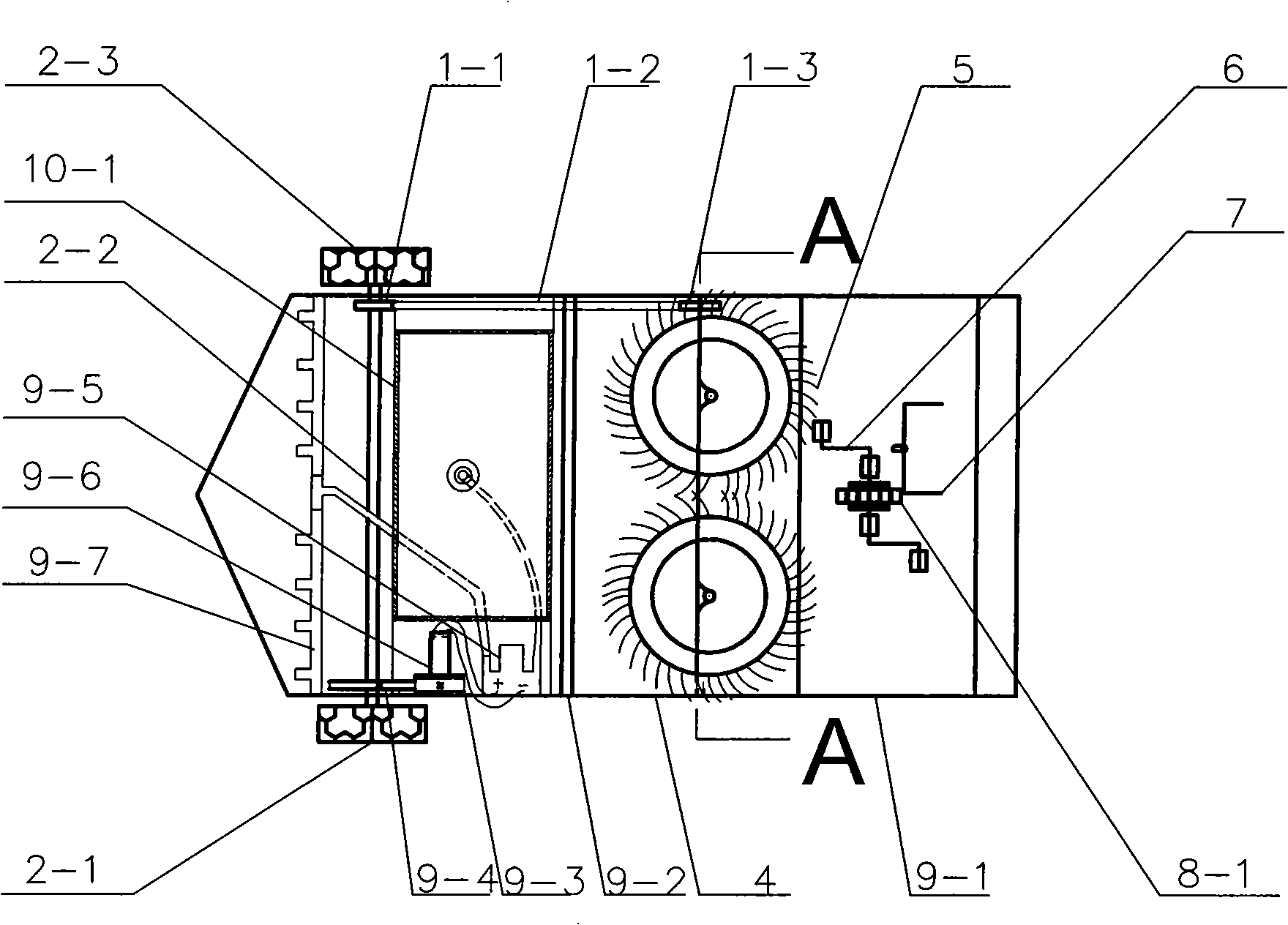 Manpower ground scraping cart