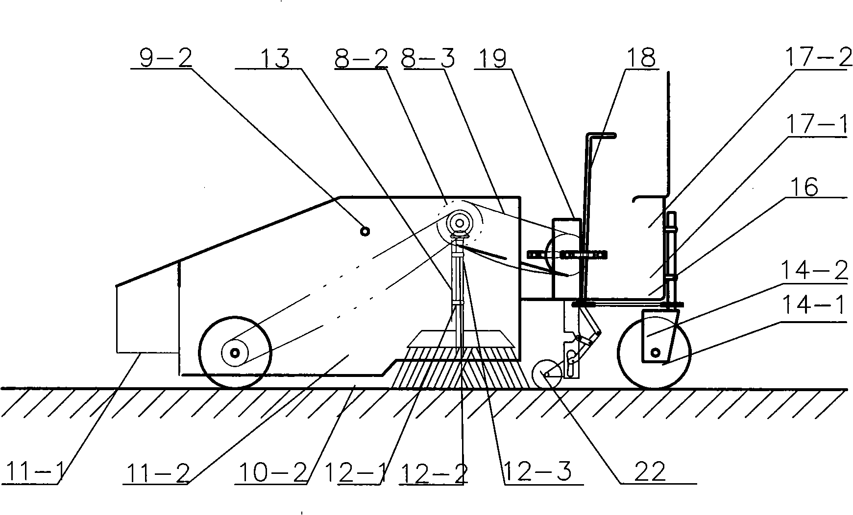 Manpower ground scraping cart