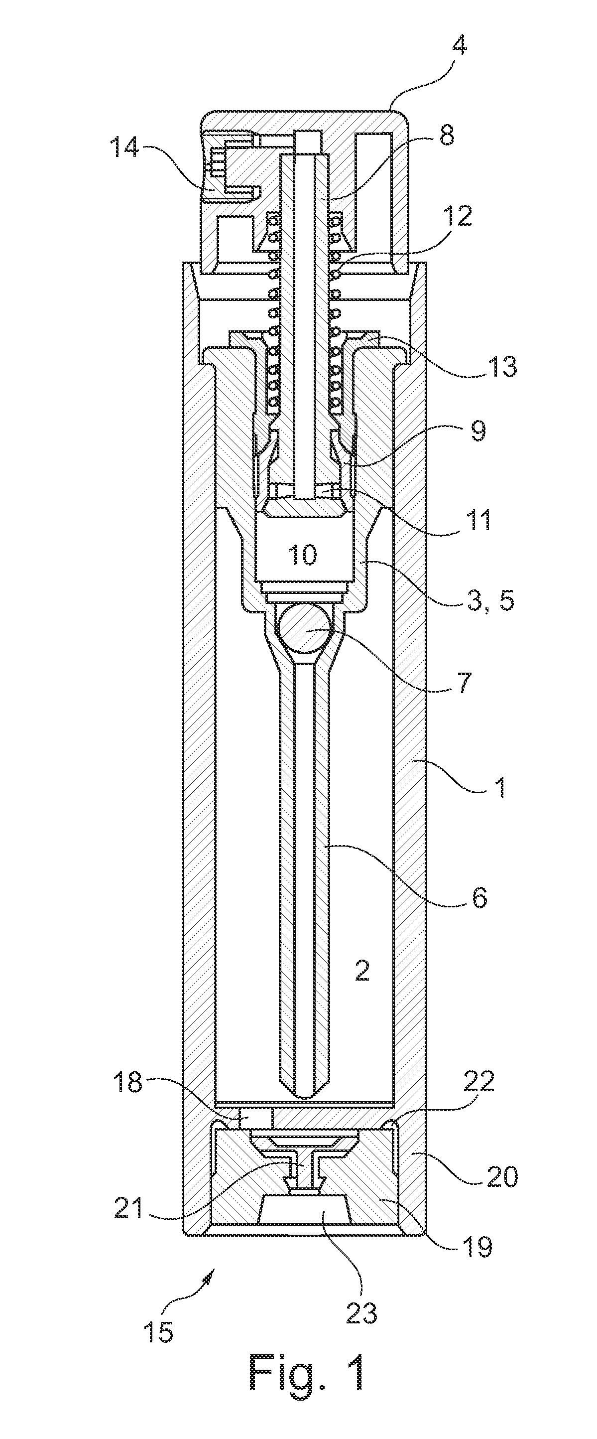 Method and bottle for dispensing a fluid product