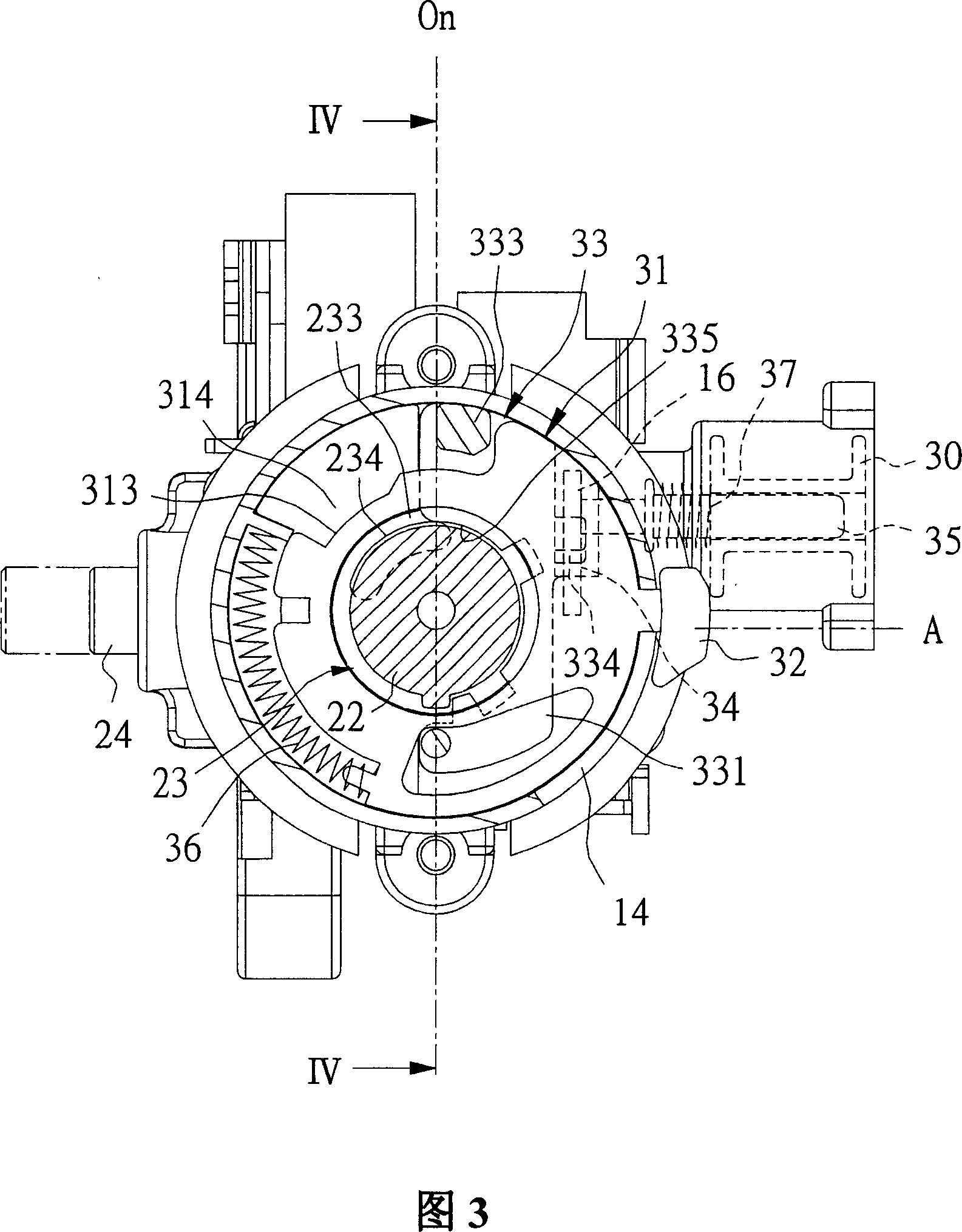 Induction type main switch lock for motorcycle