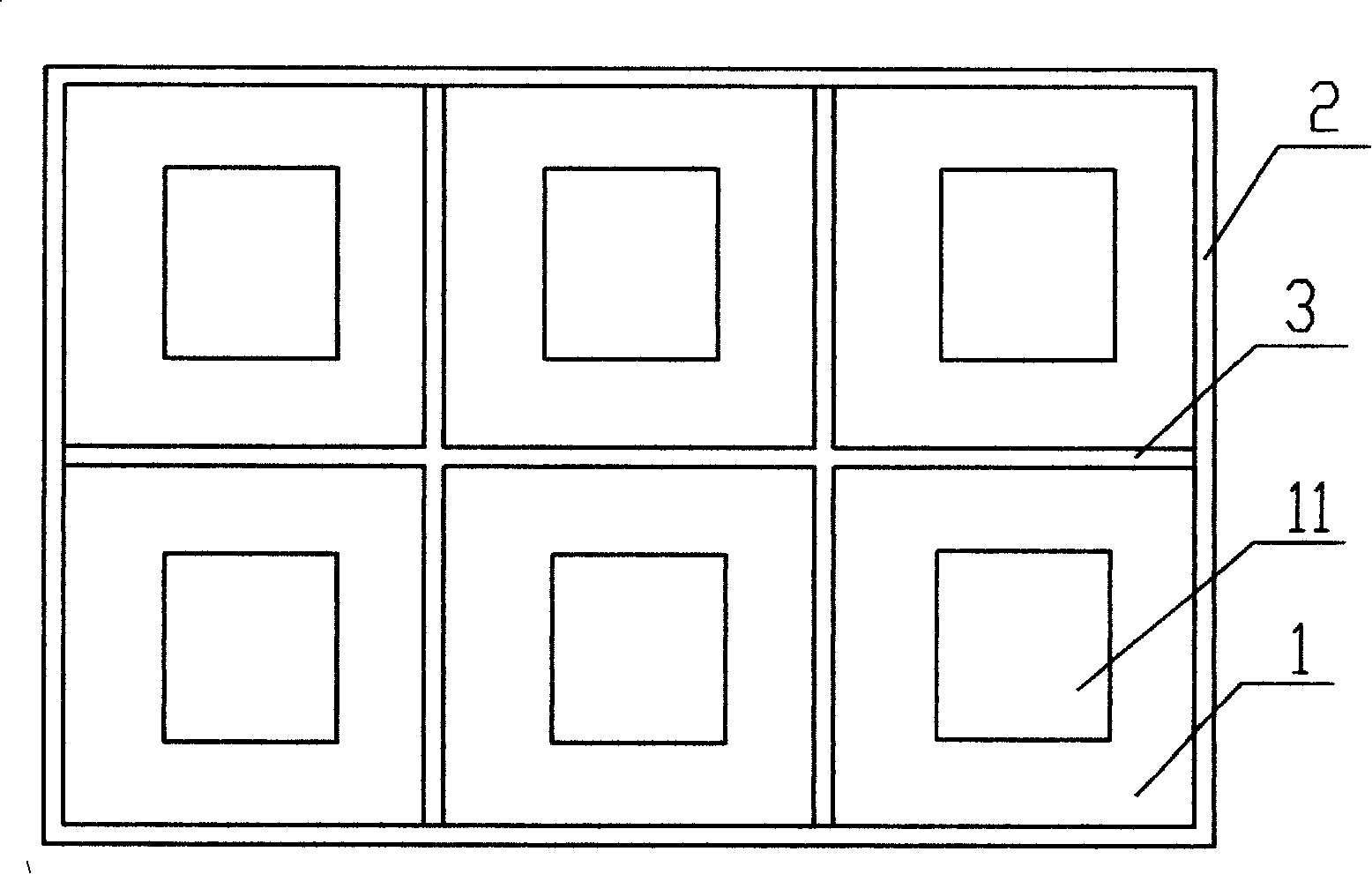 Porcelain brick sticking mould