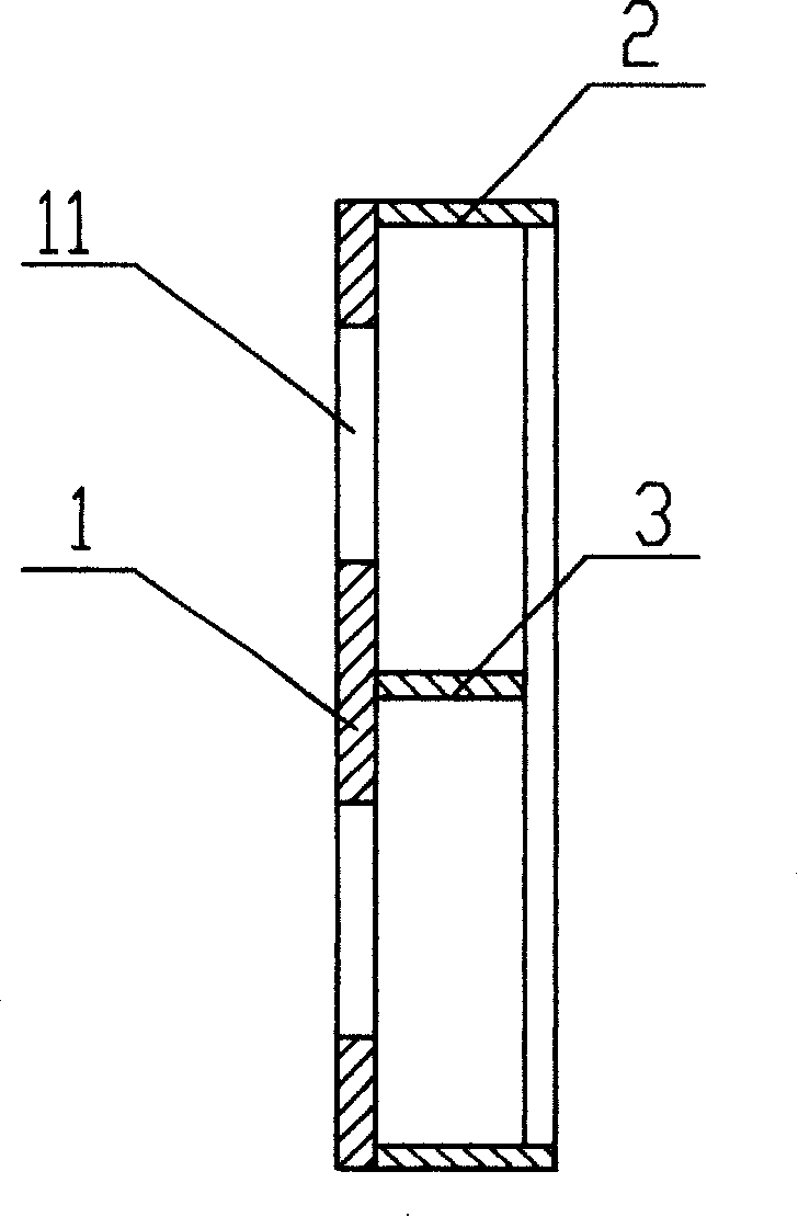 Porcelain brick sticking mould