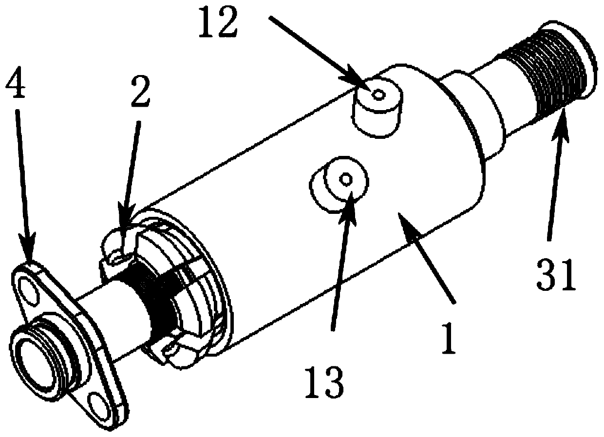 Pneumatic external seizing type spring-butted water pipe joint and using method of pneumatic external seizing type spring-butted water pipe joint