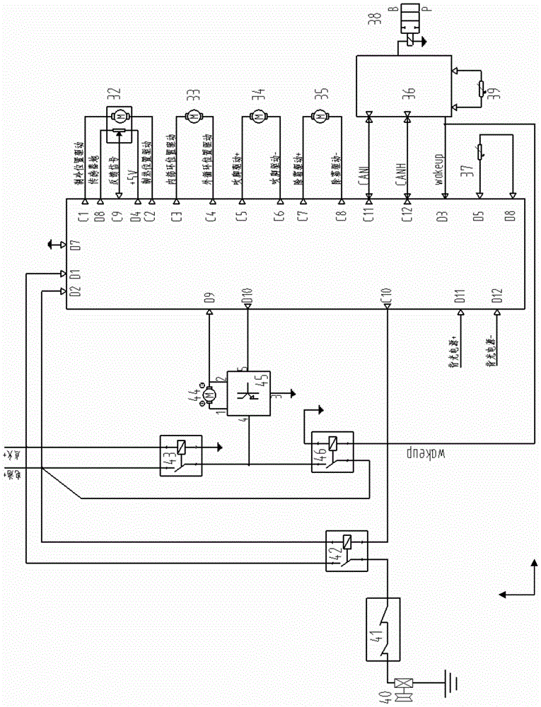 Temperature control system in cab