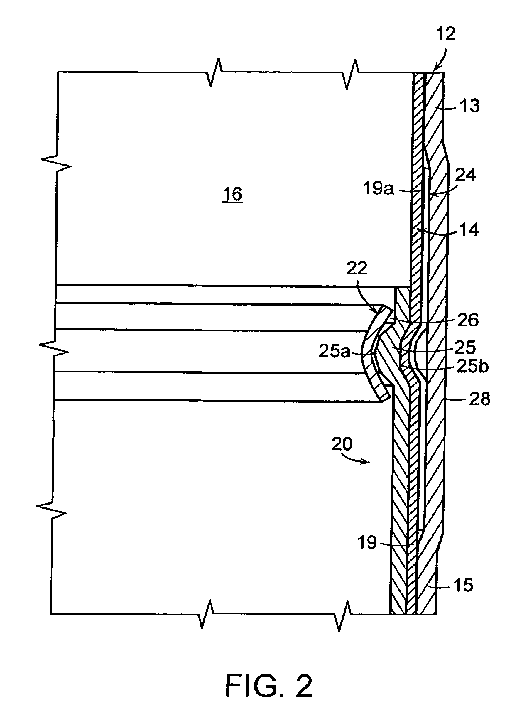 Non-metallic expansion tank with internal diaphragm and clamping device for same