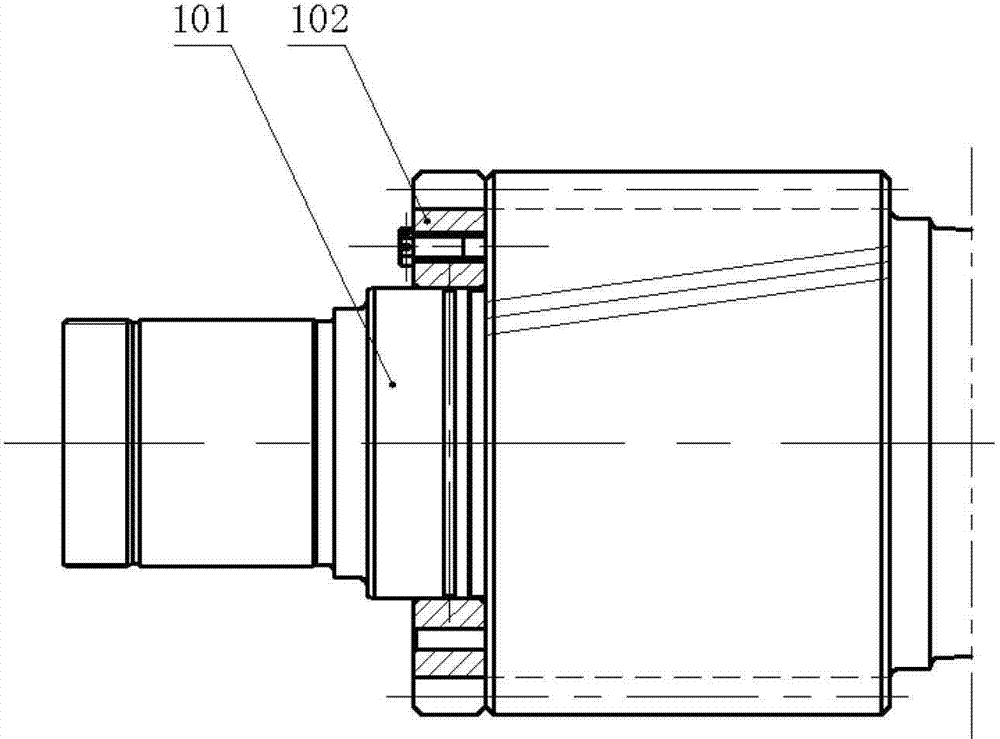 Gear-driven backlash eliminating mechanism