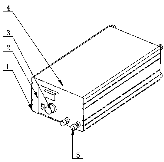 An inverter with heat dissipation and fire extinguishing function