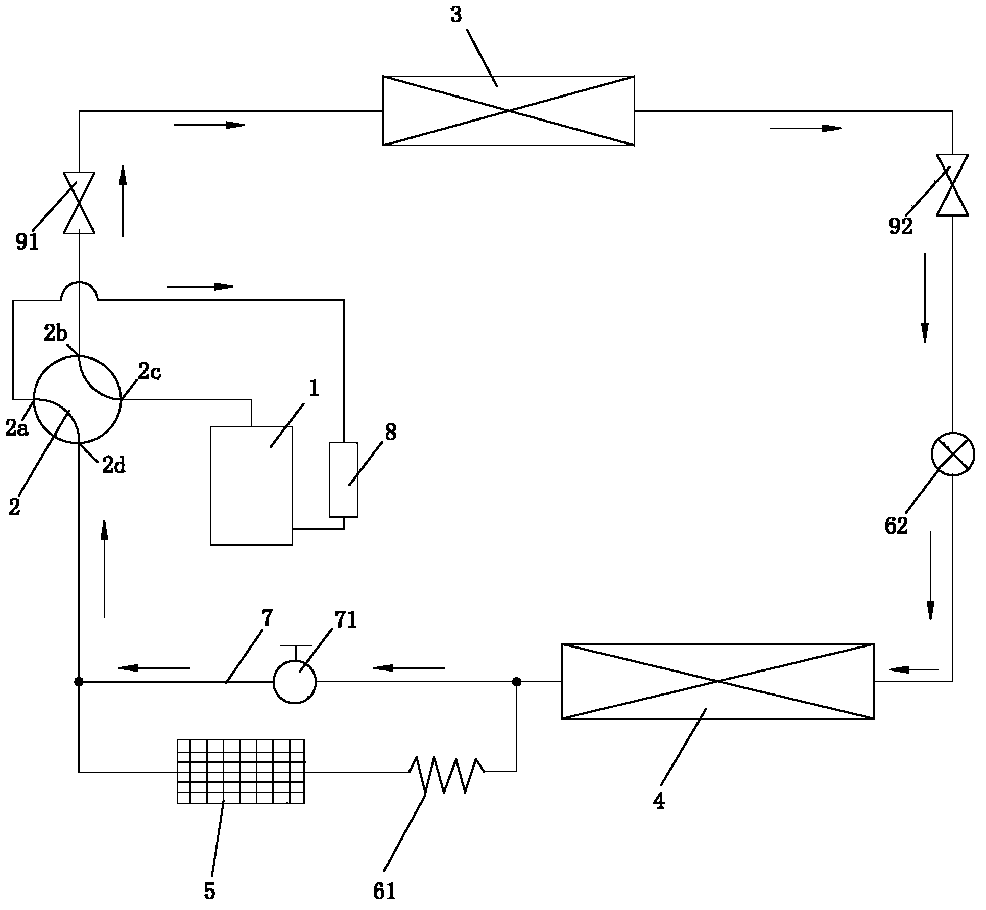 Heat pump air-conditioning system and control method thereof