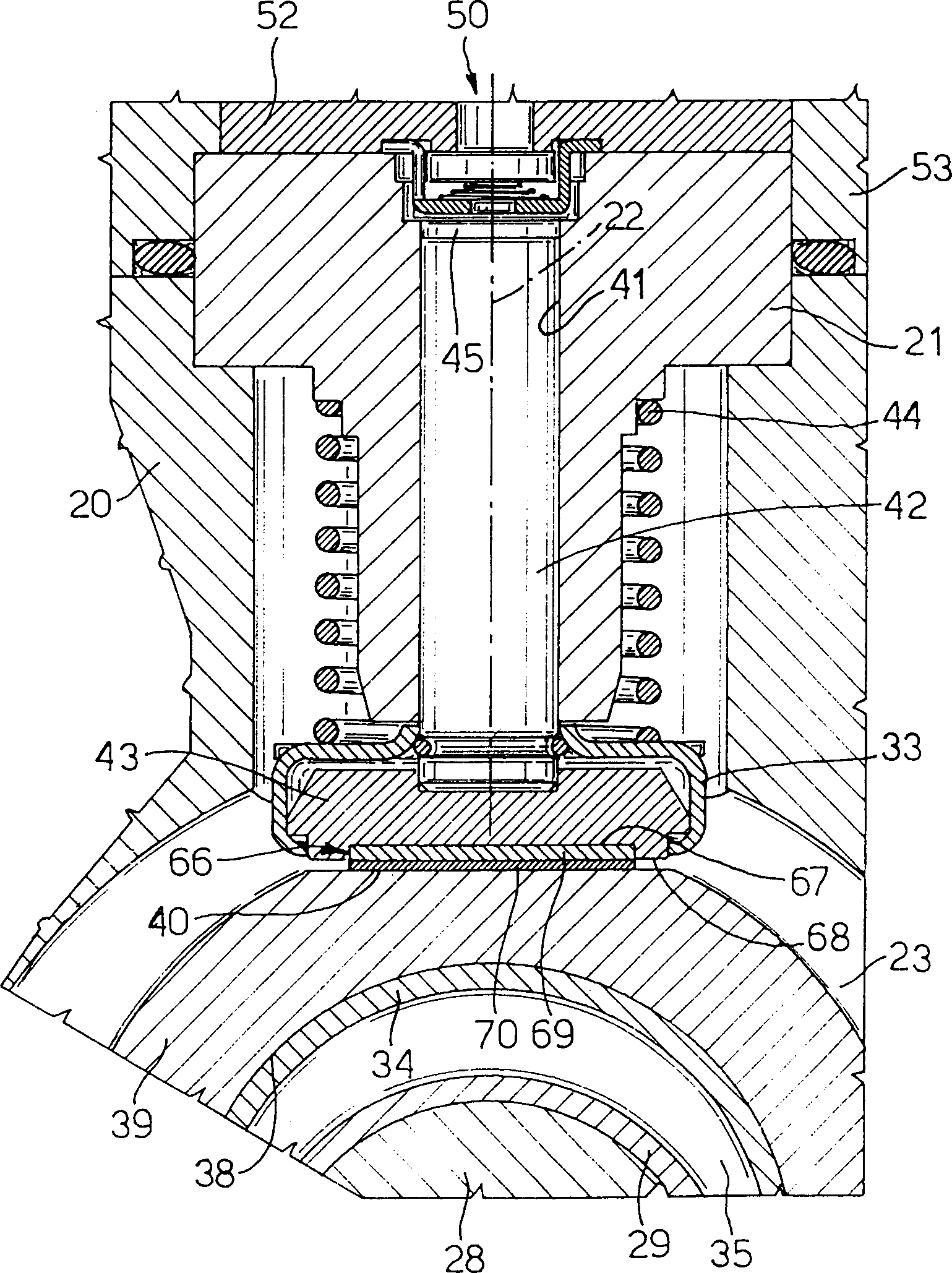 Fuel pluger pump for internal combustion ingine