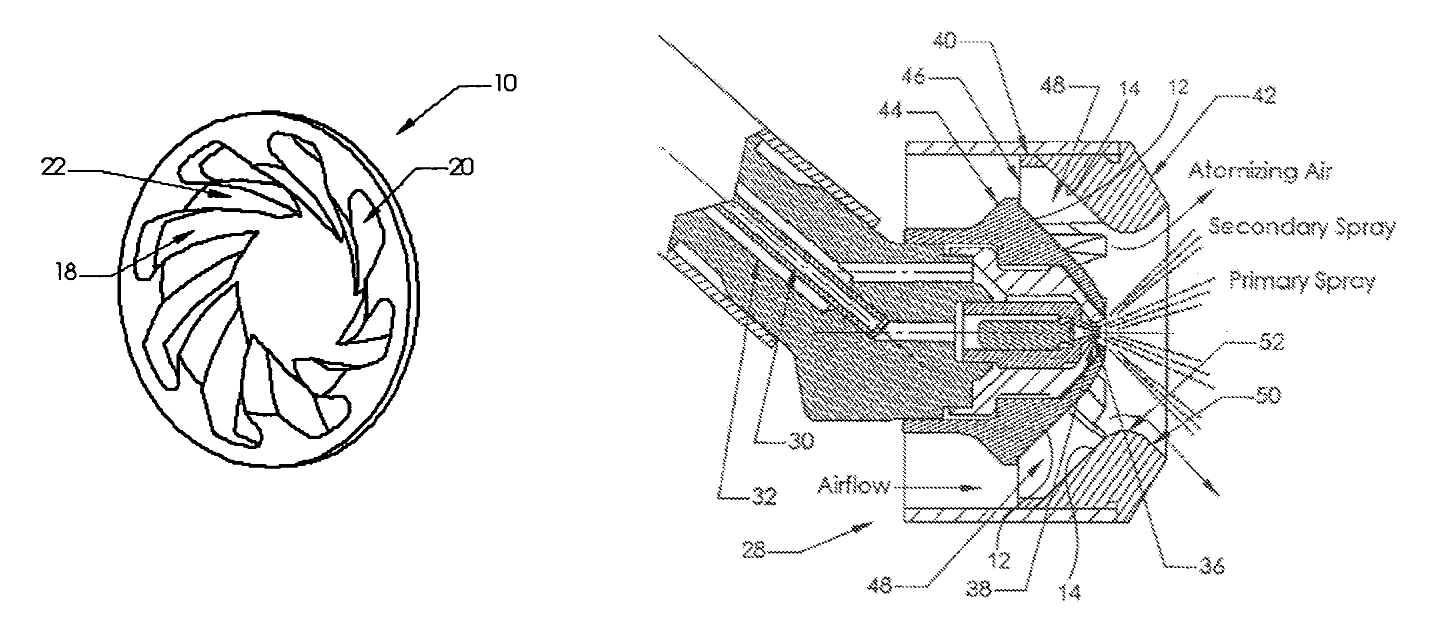 Conical swirler for fuel injectors and combustor domes and methods of manufacturing the same