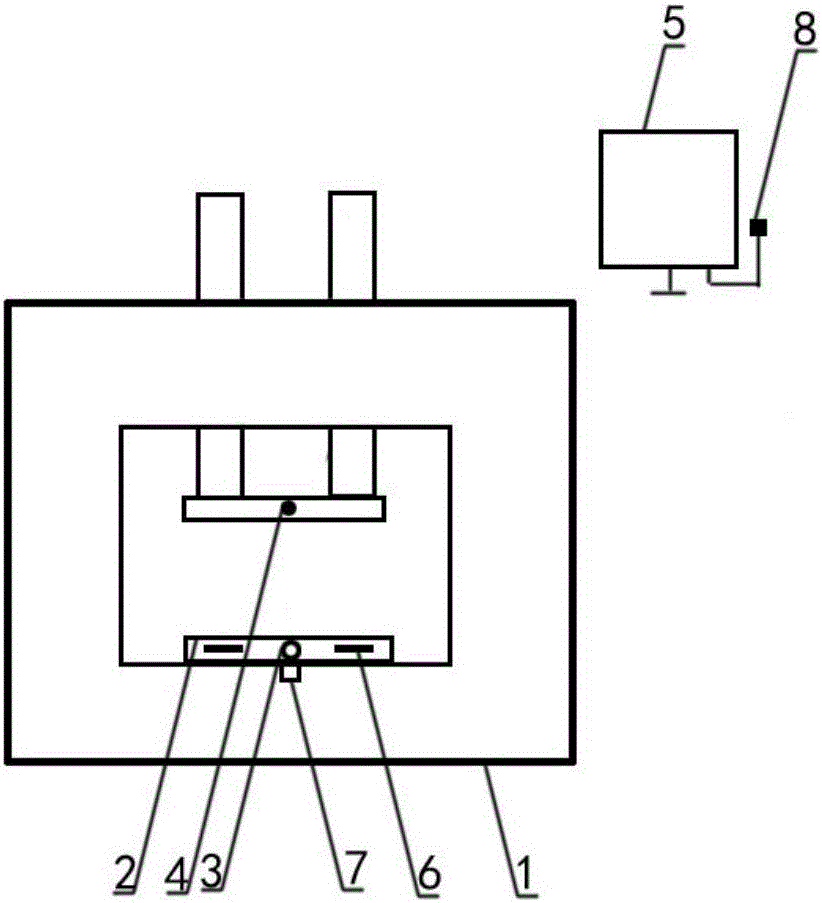 Excursion-preventing calibration device for pressing operation die of oil press