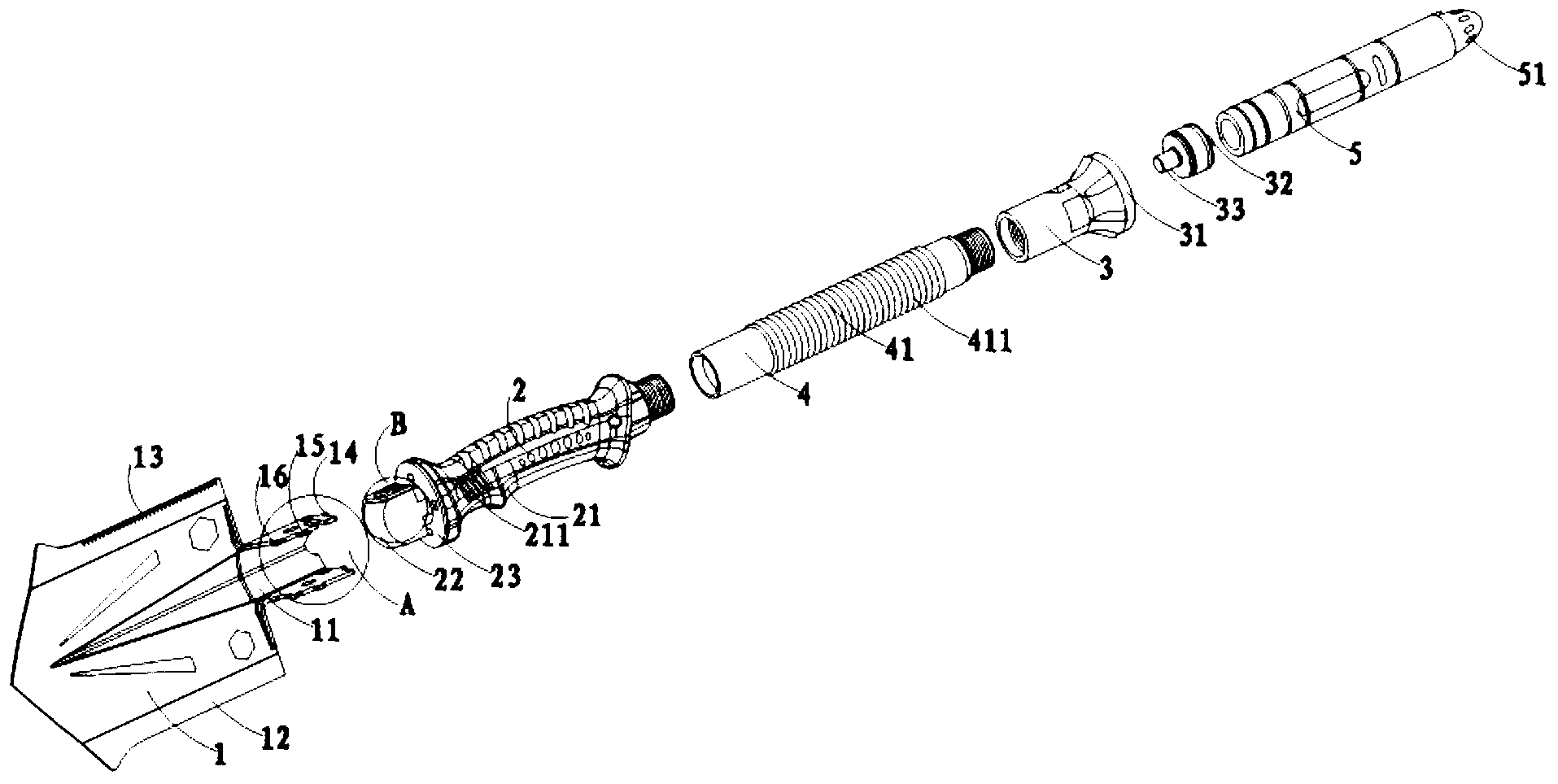 Multifunctional shovel