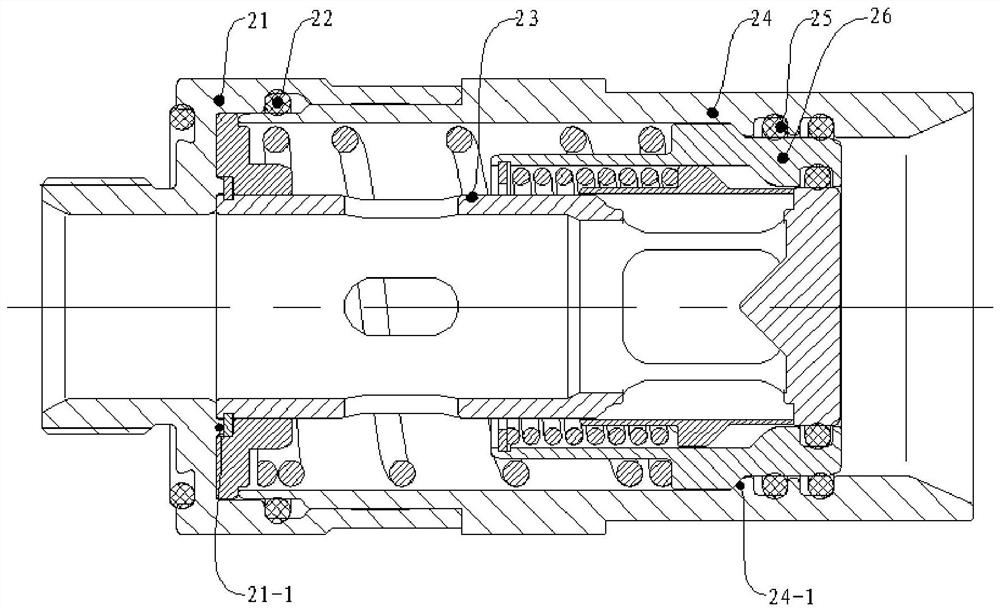 Low-flow-resistance under-pressure plugging fluid connector