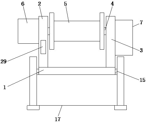 Auxiliary stringing device with high stability for safe cable pavement