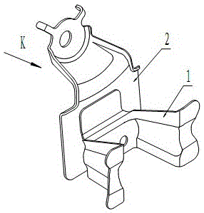 Installation structure of a car seat belt retractor