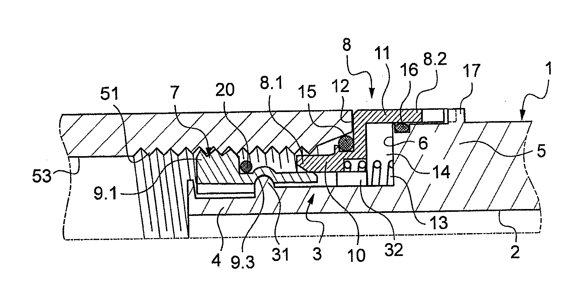 Coupling device fitted with instantaneous or quasi-instantaneous anchor means