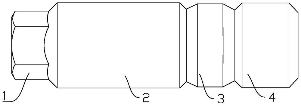 Machining process of high-temperature-resistant anti-loosening bolt