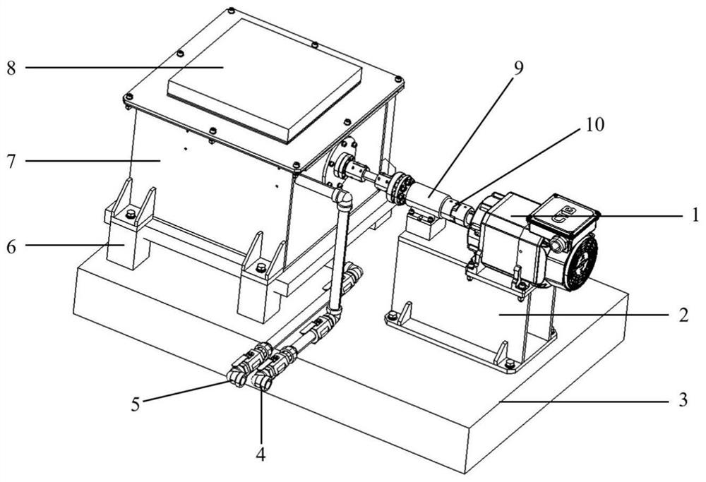 Device and method for testing oil stirring loss of rolling bearing