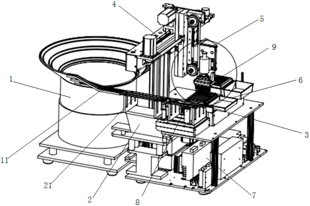 Pipette tip distributor and automatic pipette tip assembling machine