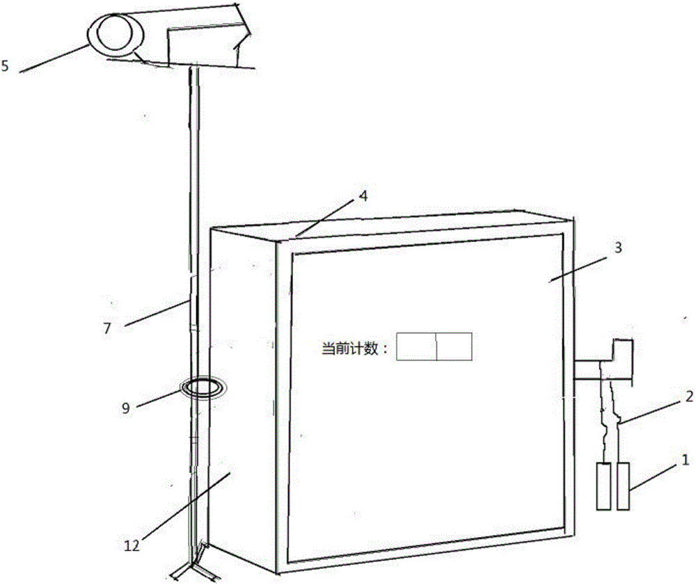 Rope skipping counting device