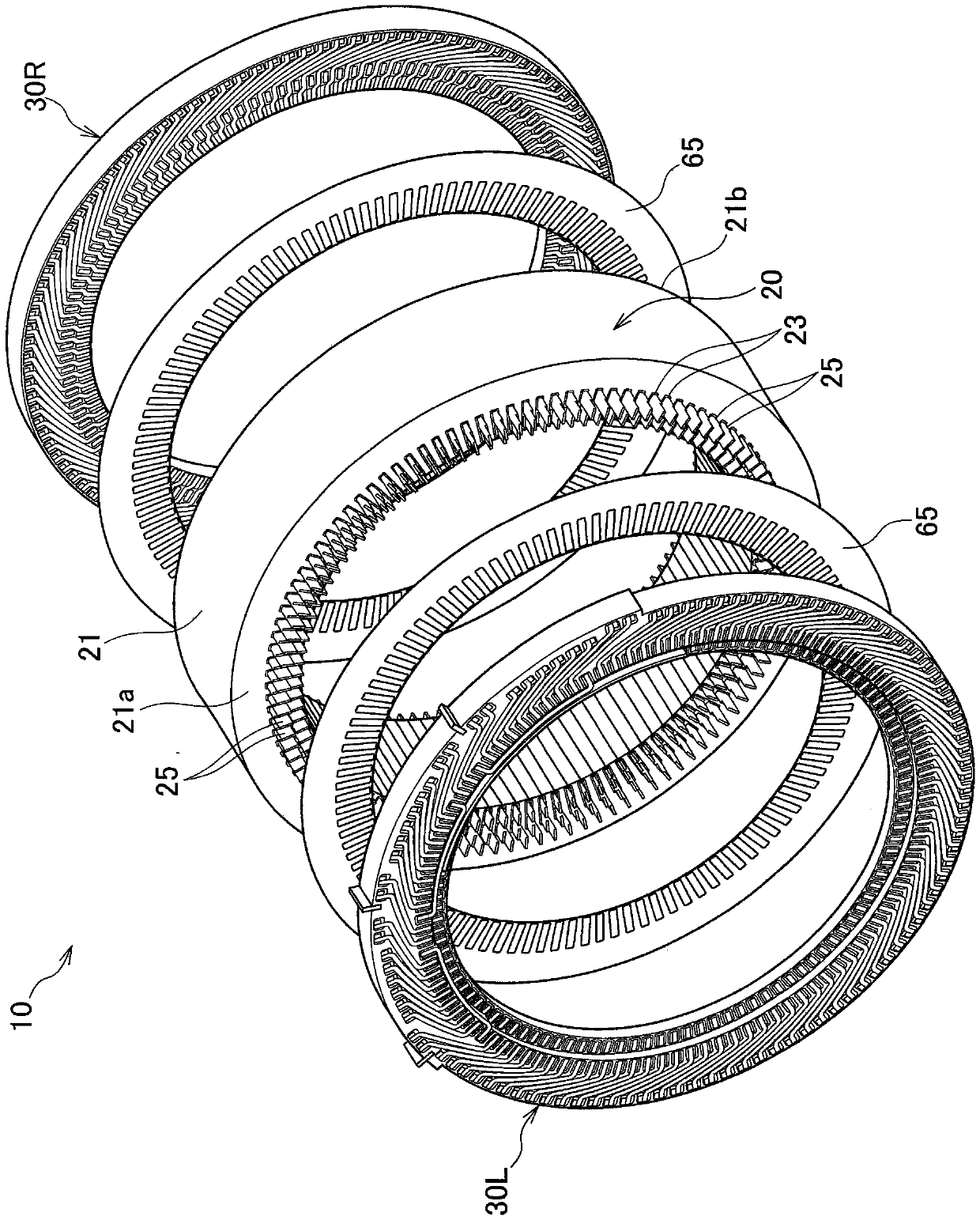 Stator of a rotating electrical machine