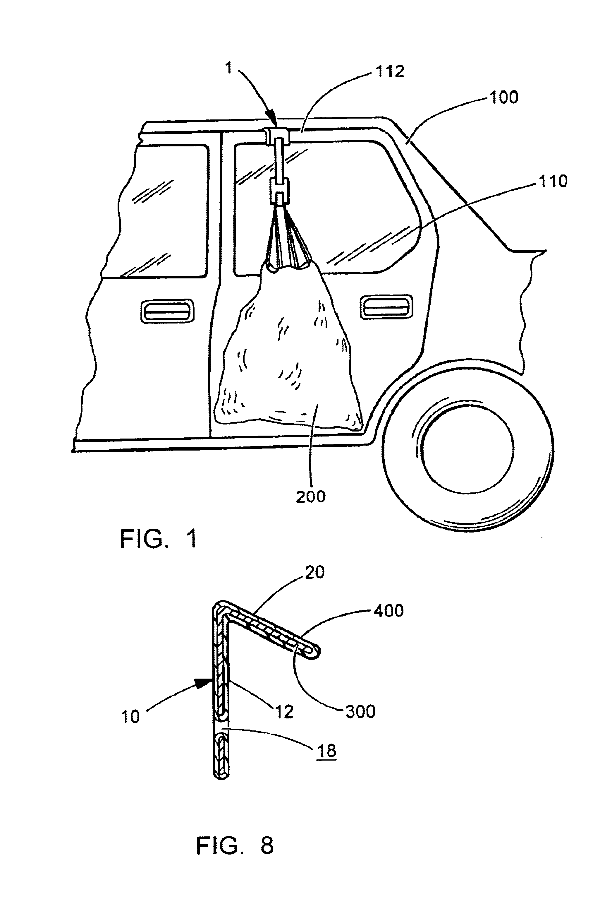 Device for hauling garbage bags