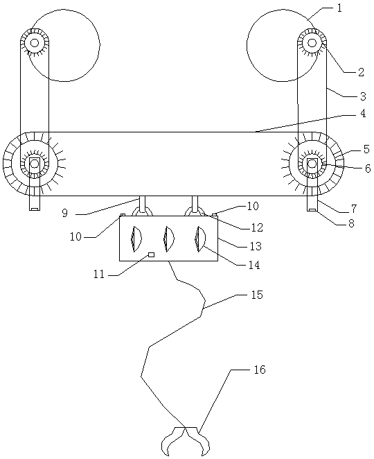 Floating type wind current hybrid power generation platform