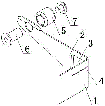 Support frame of fishing net thread winding wheel