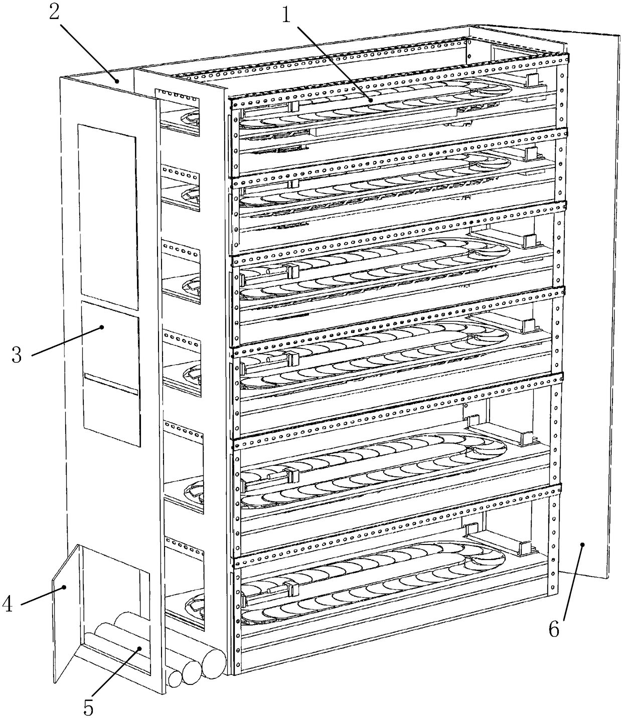 Intelligent express cabinet with high space utilization rate