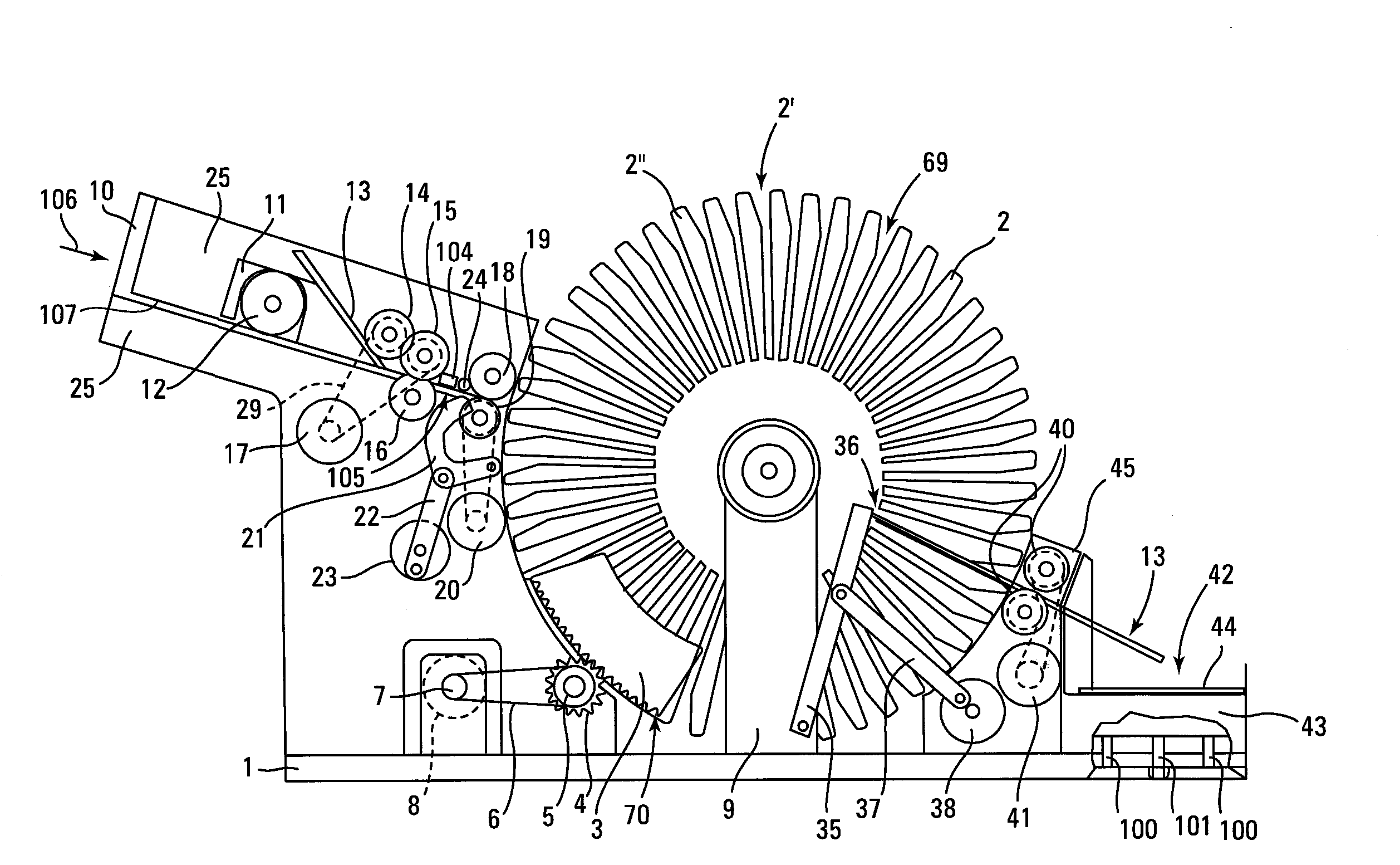 Card shuffler with gravity feed system for playing cards