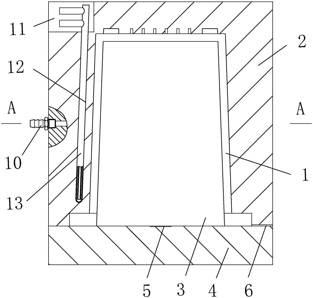 Die-casting mould for automobile filter shell body