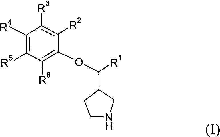 3-phenoxymethylpyrrolidine compounds