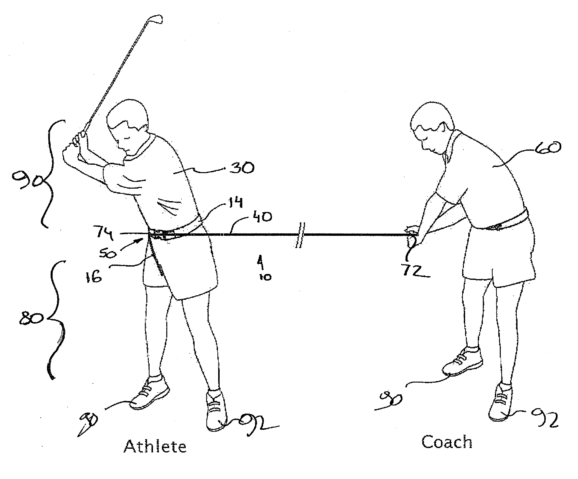 Sport training apparatus  and method of use