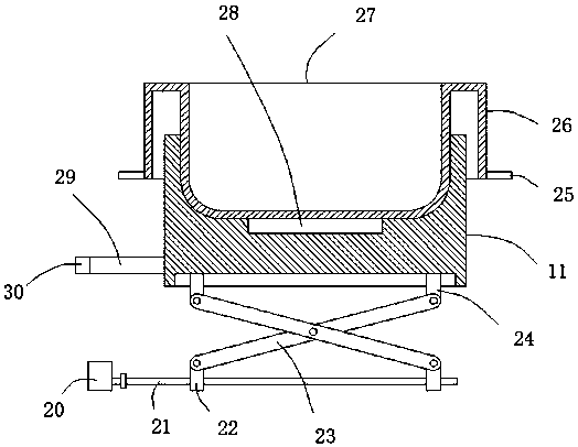 Feed and water feeding integrated device for Congjiang pig raising