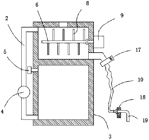 Feed and water feeding integrated device for Congjiang pig raising