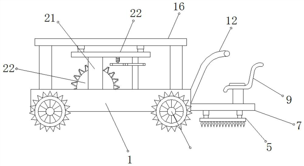 A device for planting broken soil for agricultural experiments