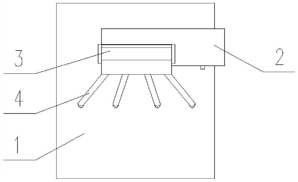 Dust collector and distribution device