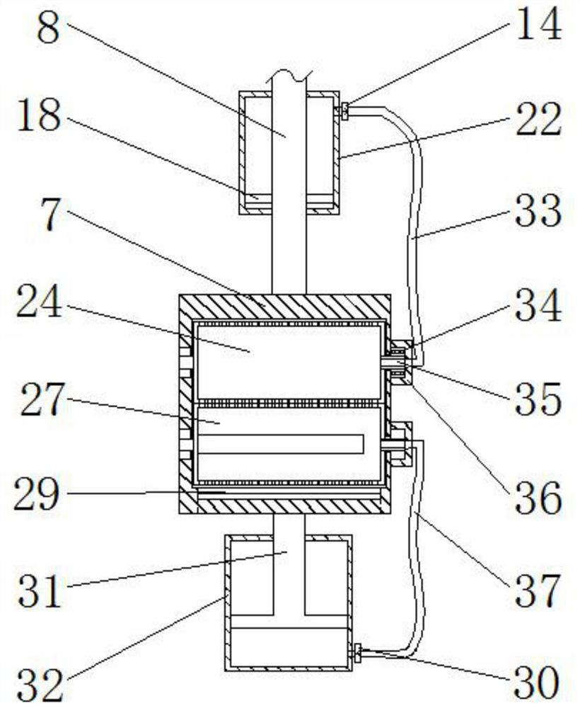 Textile cloth printing, dyeing and drying device