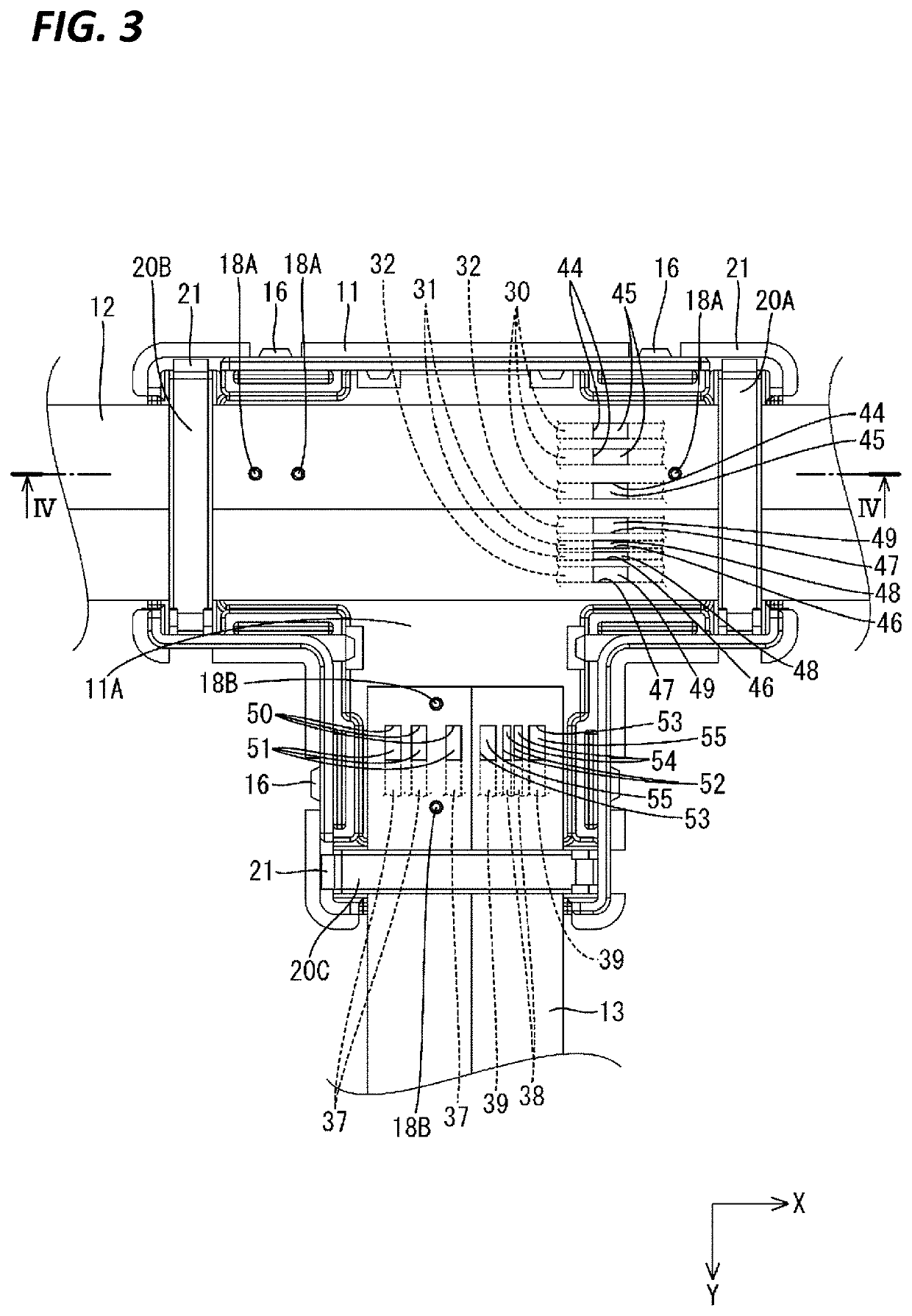 Structure for connecting flexible flat cables