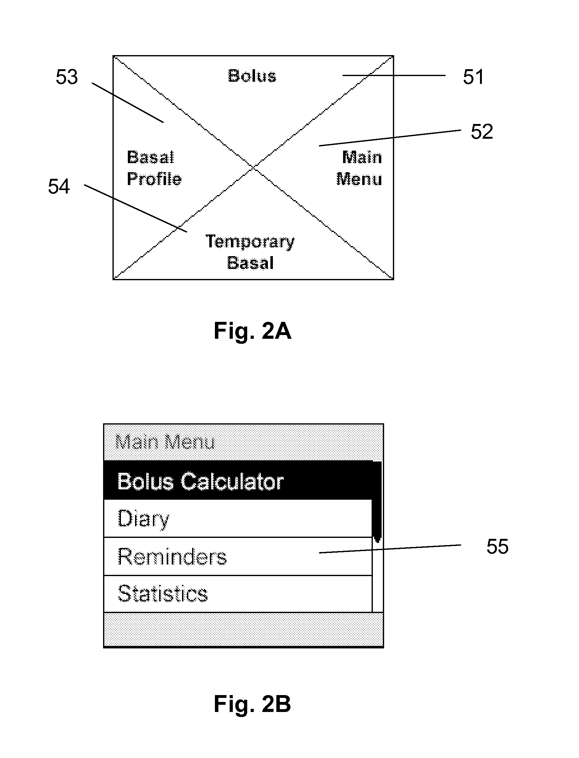 User interface for medical system comprising diary function with time change feature