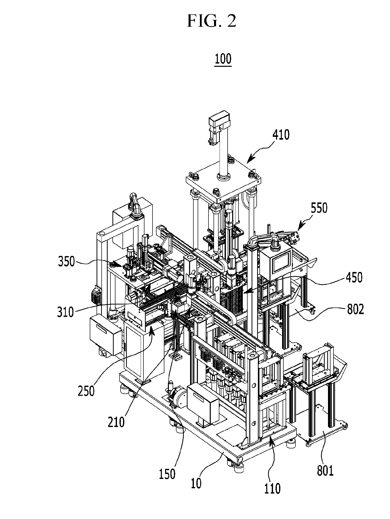 Apparatus for rapidly stacking fuel cell stack