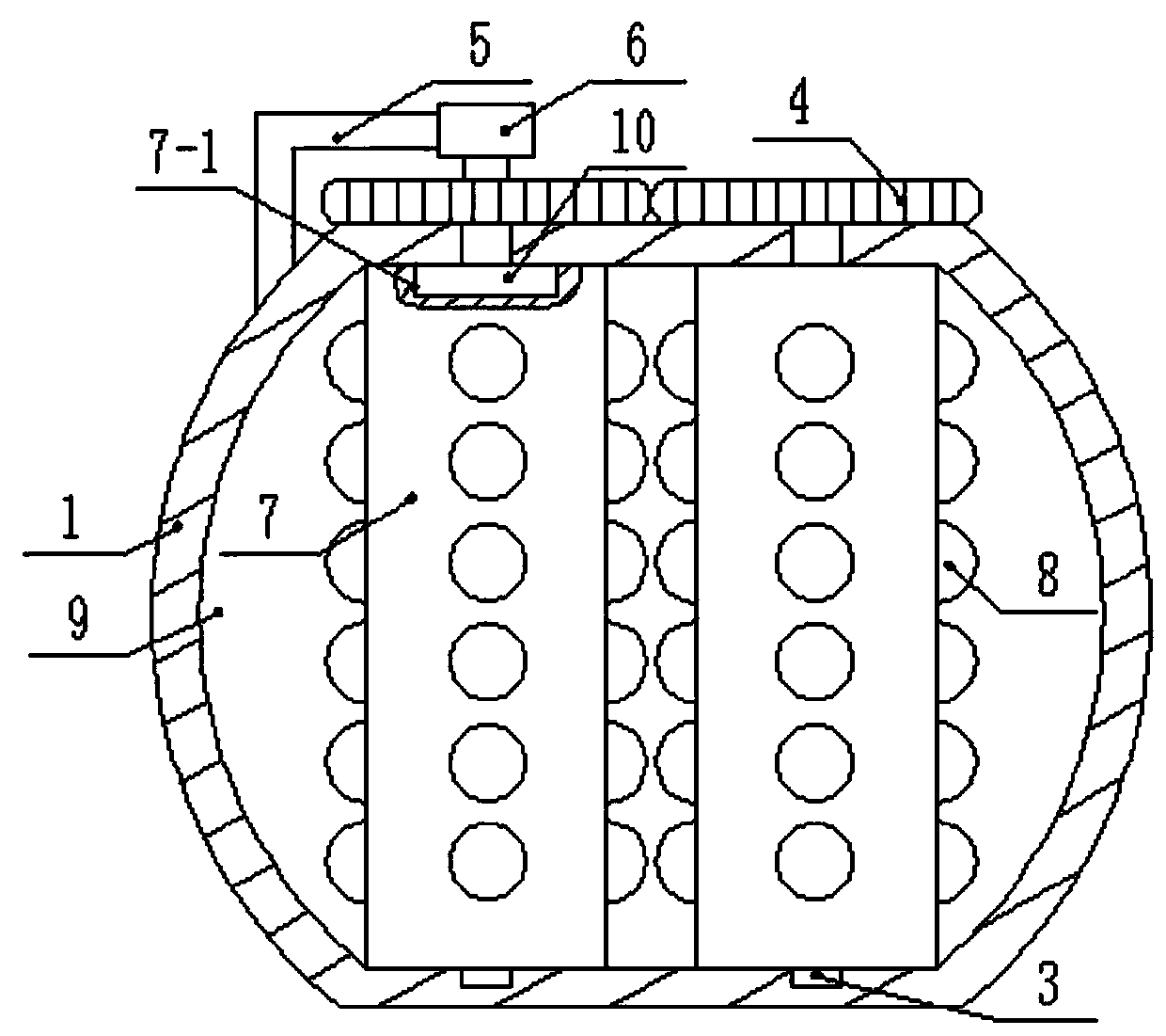 Agricultural high-efficiency chemical fertilizer stirring device