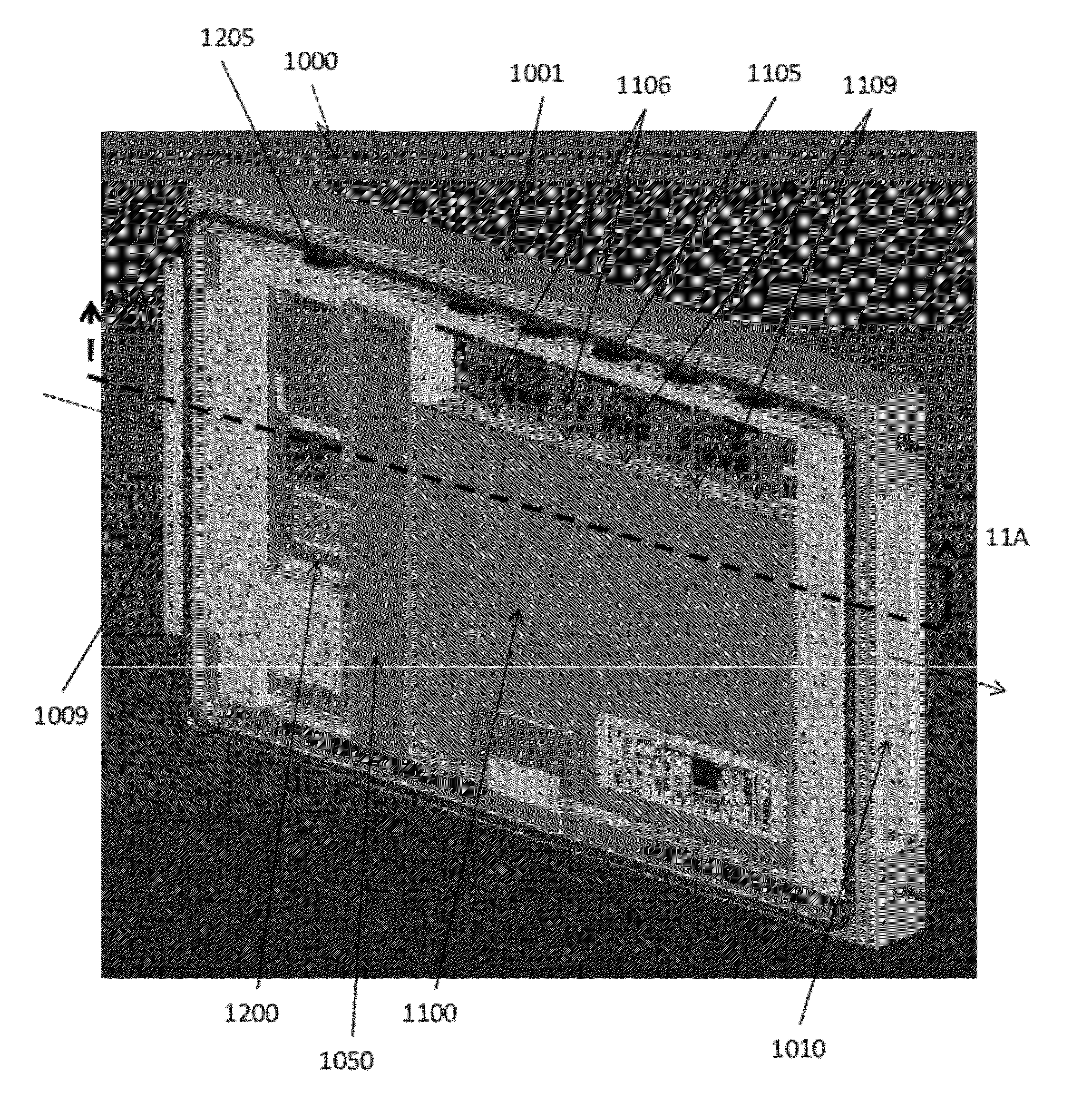 System and method for thermally controlling an electronic display with reduced noise emissions