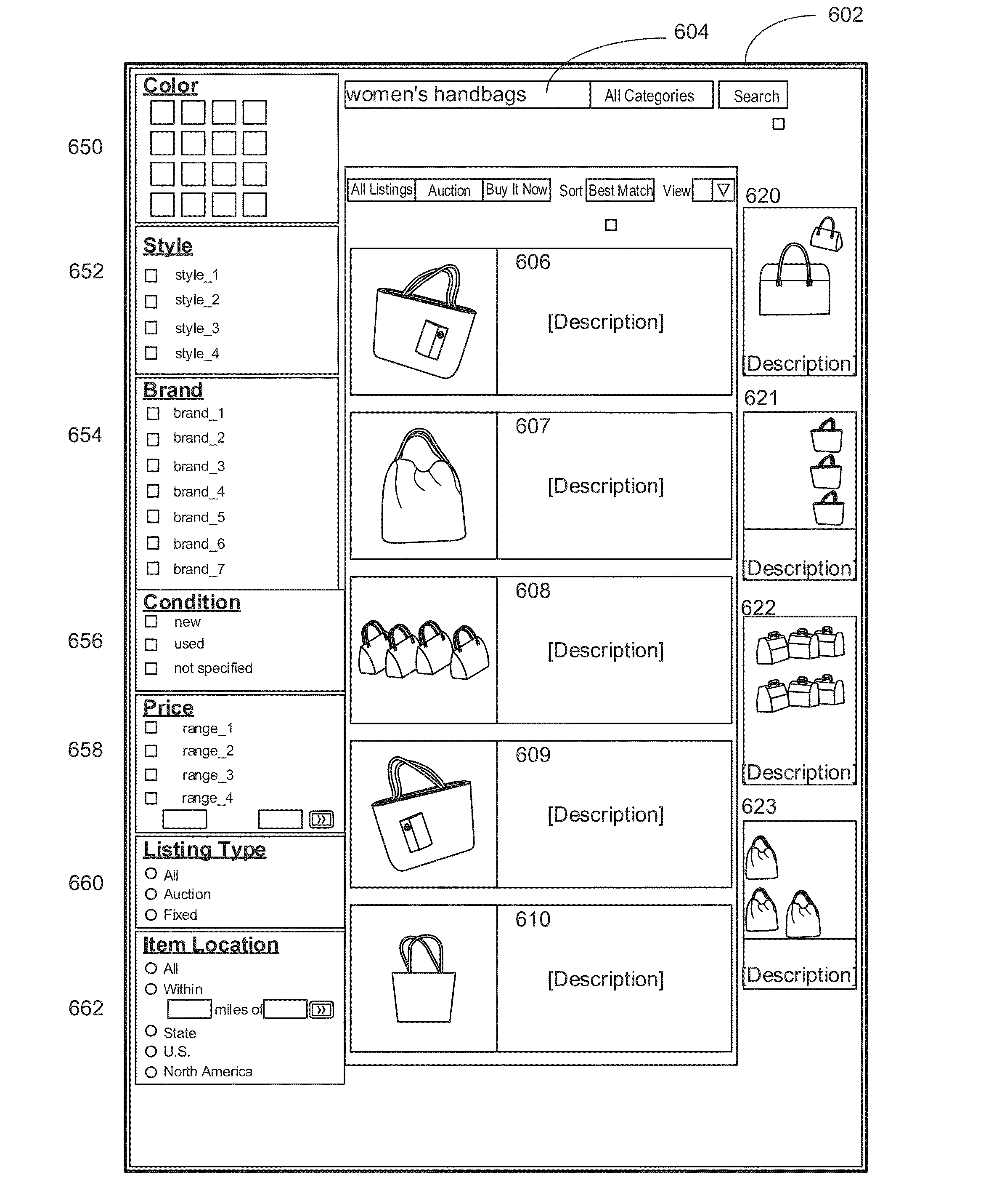 Run-time utilization of contextual preferences for a search interface